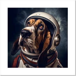 Astro Dog - Basset Hound Posters and Art